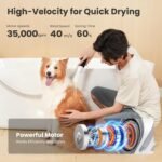 Pecute 7-in-1 Dog Grooming Vacuum & Dryer for Heavy Shedding | 10000Pa suction, adj suction & temp, home & salon use, 55dB low noise, 1.7L dust cup, reduces flying hair, easy cleanup - Image 5