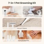 Pecute 7-in-1 Dog Grooming Vacuum & Dryer for Heavy Shedding | 10000Pa suction, adj suction & temp, home & salon use, 55dB low noise, 1.7L dust cup, reduces flying hair, easy cleanup - Image 3