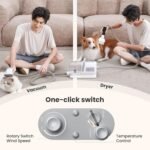 Pecute 7-in-1 Dog Grooming Vacuum & Dryer for Heavy Shedding | 10000Pa suction, adj suction & temp, home & salon use, 55dB low noise, 1.7L dust cup, reduces flying hair, easy cleanup - Image 4