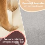 Friends Forever X-Large Dog Bed, Orthopedic Dog Sofa Memory Foam Mattress, Calming Dog Couch Bed, Wall Rim Pillow, Water Resistant Liner, Washable Cover, Non-Slip Bottom, Chester, X-Large Grey | Calming Dog Couch, Water Resistant Pet Bed, Washable Cover, Non-Slip Bottom, Chester, Grey, 44" x 34" x 10" - Image 3