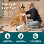 PetCove FurrFluff Dog Grooming Vacuum, Clippers, Blow Dryer, 2.6L Dust Bin | Dog Vacuum for Shedding Grooming with HEPA Filter, Nail Grinder, Self-Cleaning Brushes, 3-Speed Suction, 3 Heat Settings - Image 3