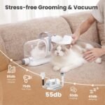 Pecute 7-in-1 Dog Grooming Vacuum & Dryer for Heavy Shedding | 10000Pa suction, adj suction & temp, home & salon use, 55dB low noise, 1.7L dust cup, reduces flying hair, easy cleanup - Image 7